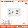 เต้ารับกราวด์เดี่ยว + USB