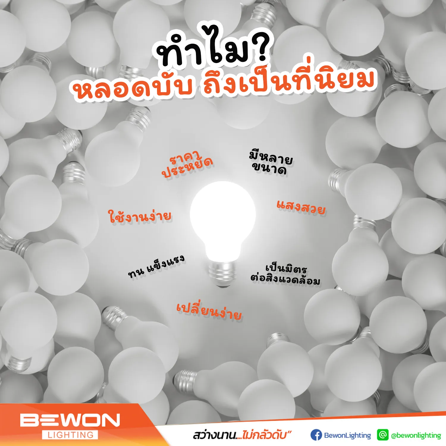 ทำไมหลอดบับ .. ถึงเป็นที่นิยม, Bewon, Bewon Lighting