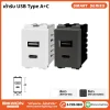 เต้ารับ USB Type A+C