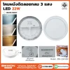 โคมผนังติดลอย 22W วงกลม สีขาว